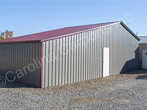 All Vertical Roof Style Seneca Barn Fully Enclosed All Around